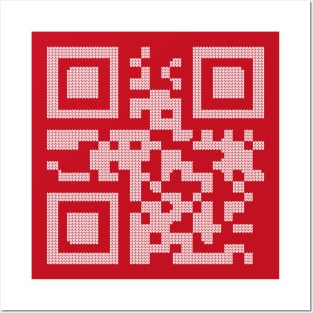 Merry Christmas! Knitted QR Code Posters and Art